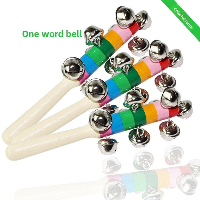 Educational Wooden Baby Rattle Toys