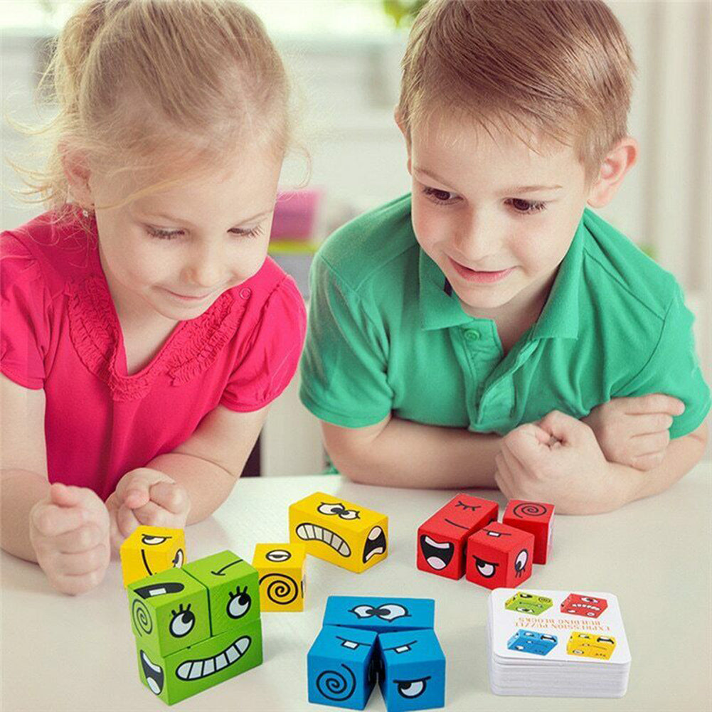 Wooden Expressions Magic Cube Toy