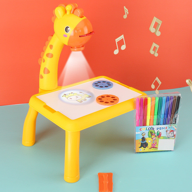 Children LED Projector Art Drawing Table Toys