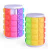 Color Three-dimensional Puzzle Cube Slider