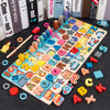 Baby Wooden Montessori Early Learning Shape Color Math Matching Log Board