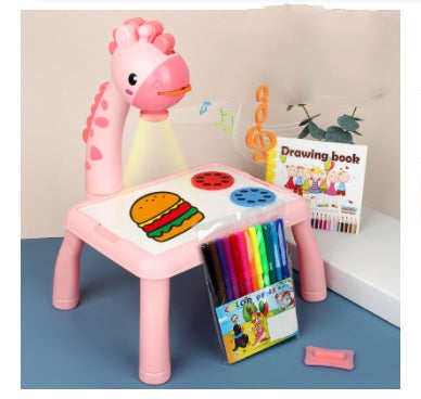 Children LED Projector Art Drawing Table Toys