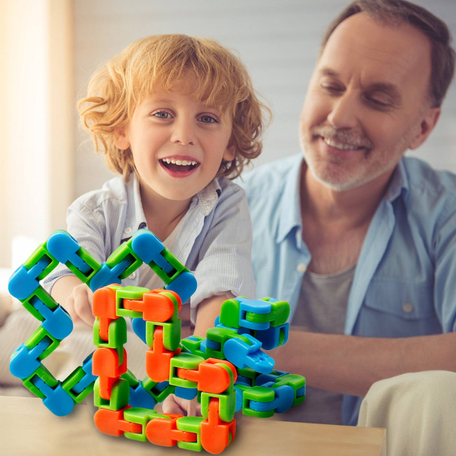 Funny Fidget Chain Anti Stress Educational Toys