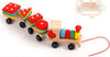 Wooden Train Three-section Tractor Toy