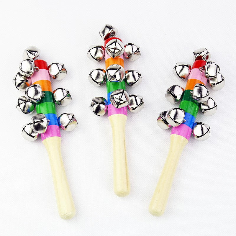 Educational Wooden Baby Rattle Toys