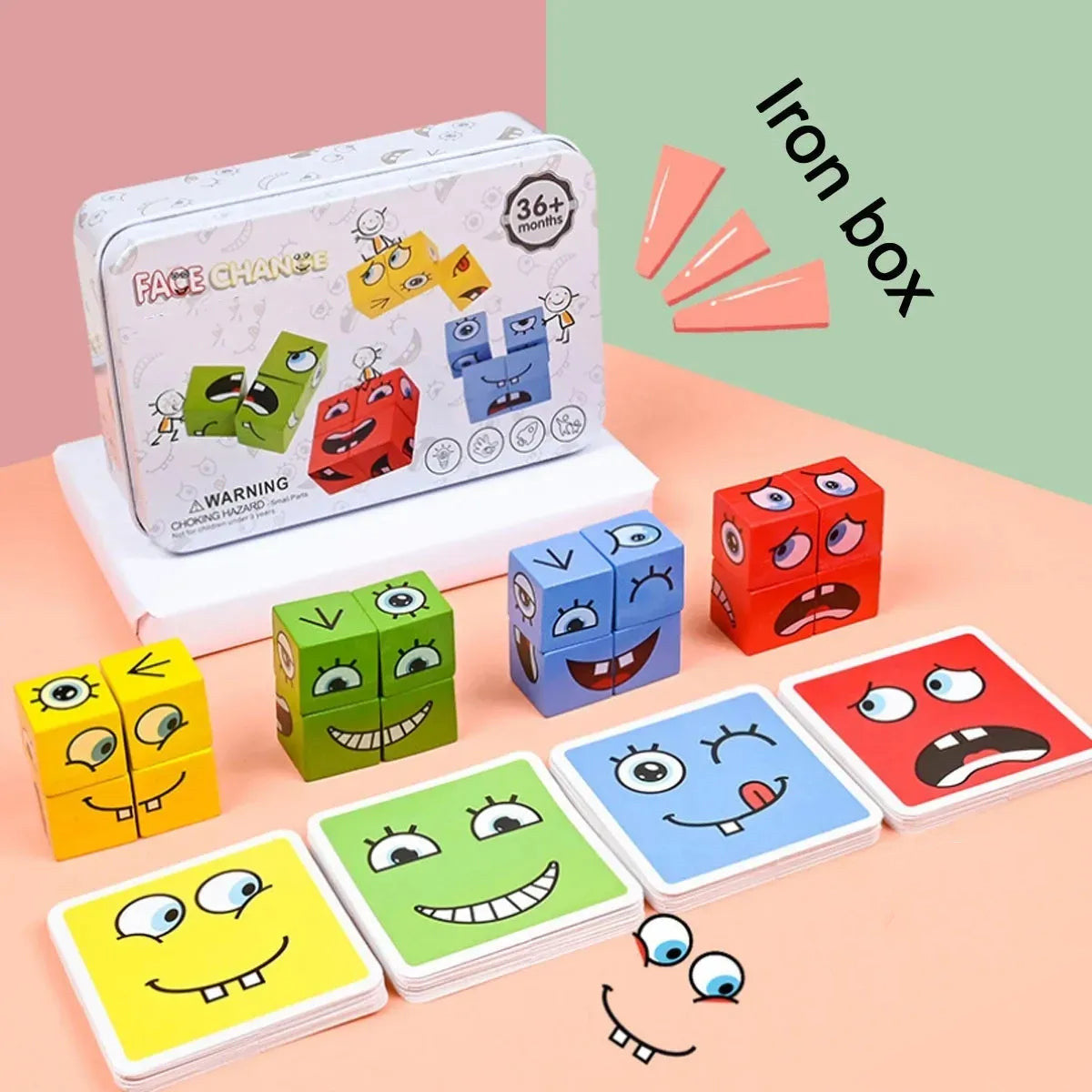 Wooden Expressions Magic Cube Toy