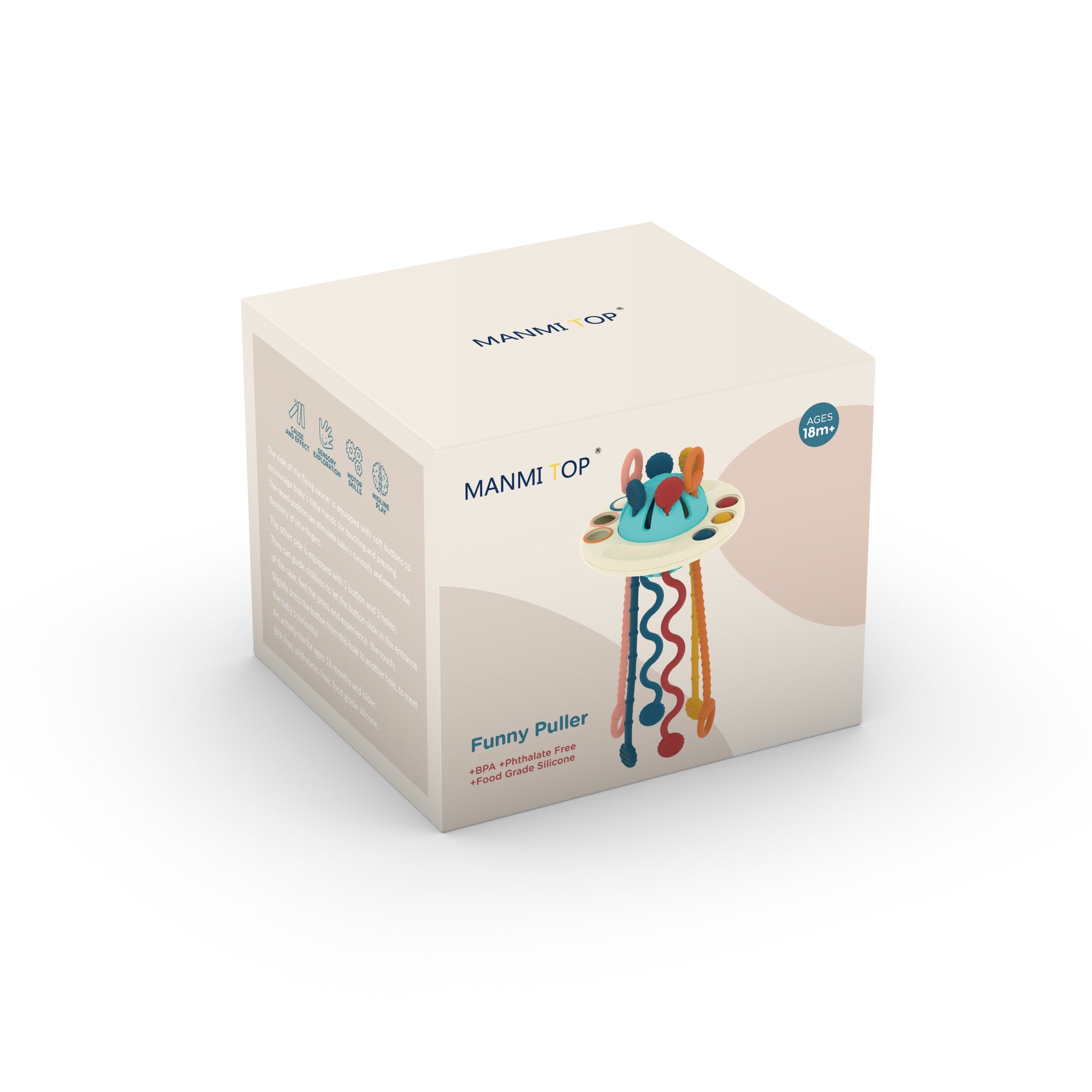 Silicone Sensory Pull String Toy