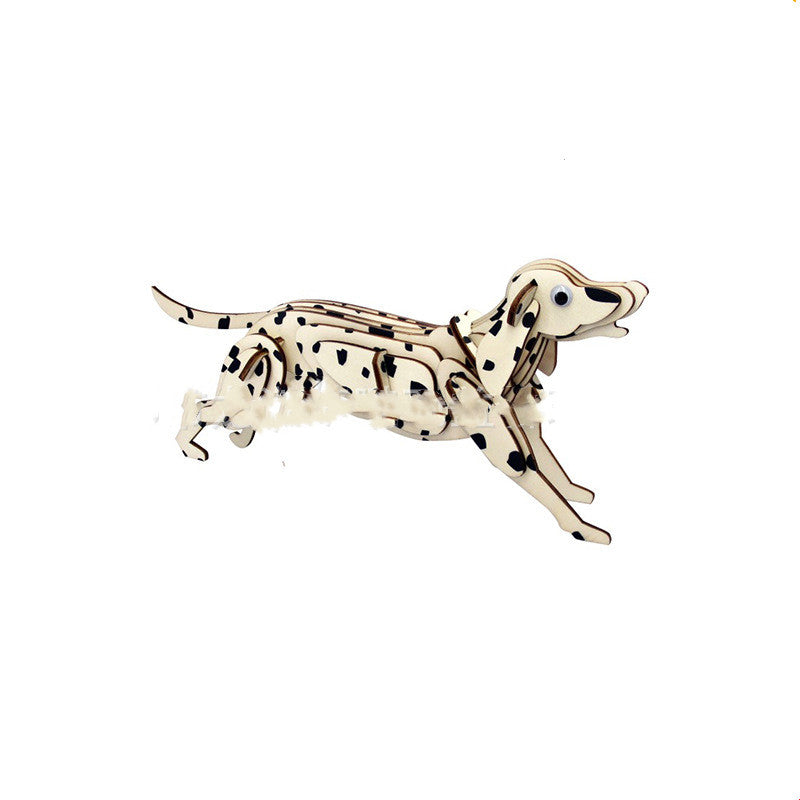 Dinosaur Wooden 3D Puzzle Model Laser Simulation Toys