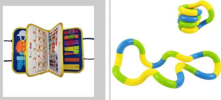 Children's Busy Book Board Dressing And Buttoning Learning