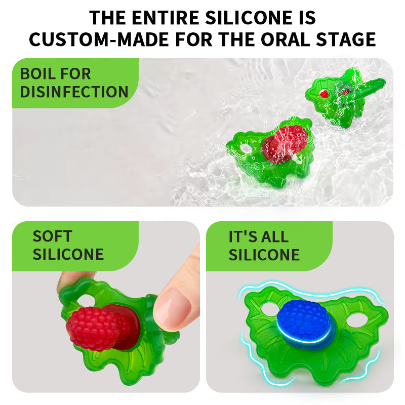 Silicone Baby Raspberry Pacifier Teether