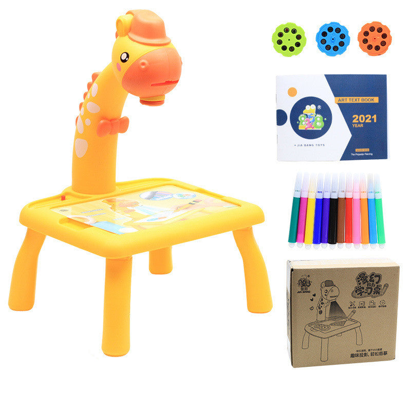 Children LED Projector Art Drawing Table Toys