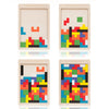 Wooden Russian Tetris Geometric Building Blocks