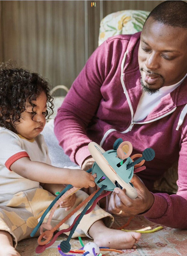 Silicone Sensory Pull String Toy