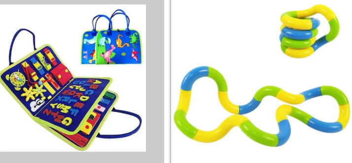 Children's Busy Book Board Dressing And Buttoning Learning